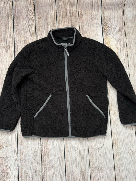 Cat & Jack Other - Cat & Jack Black Sherpa Fleece Jacket - Cozy Zip Front